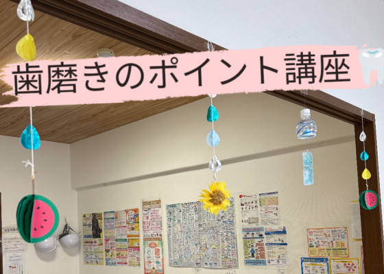 ♦おひさまのおうち♦歯磨きポイント講座